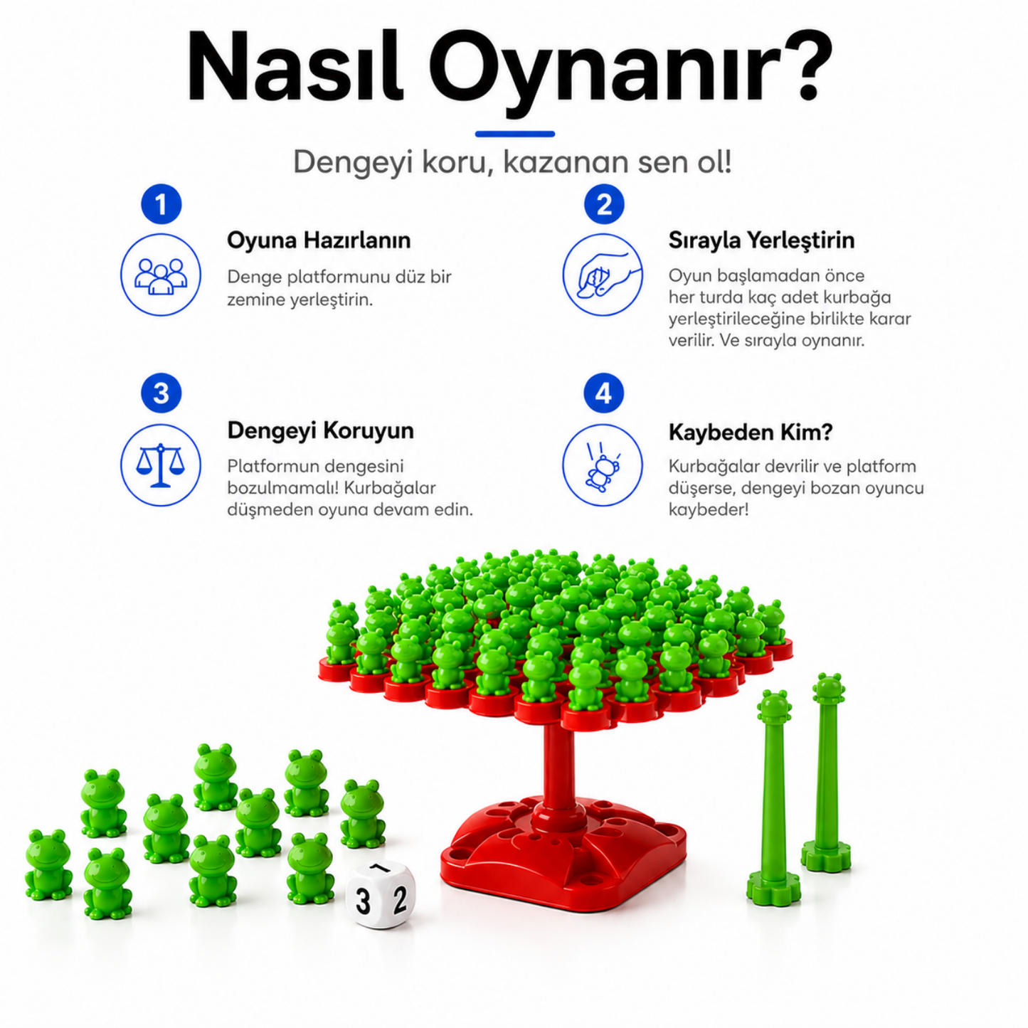 kurbağa denge oyunu aile eğlencesi kiddology