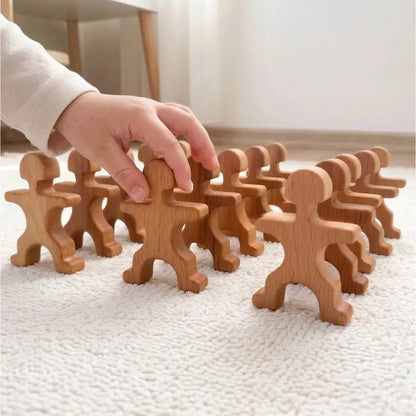 Montessori Ahşap Akrobat Çocuklar