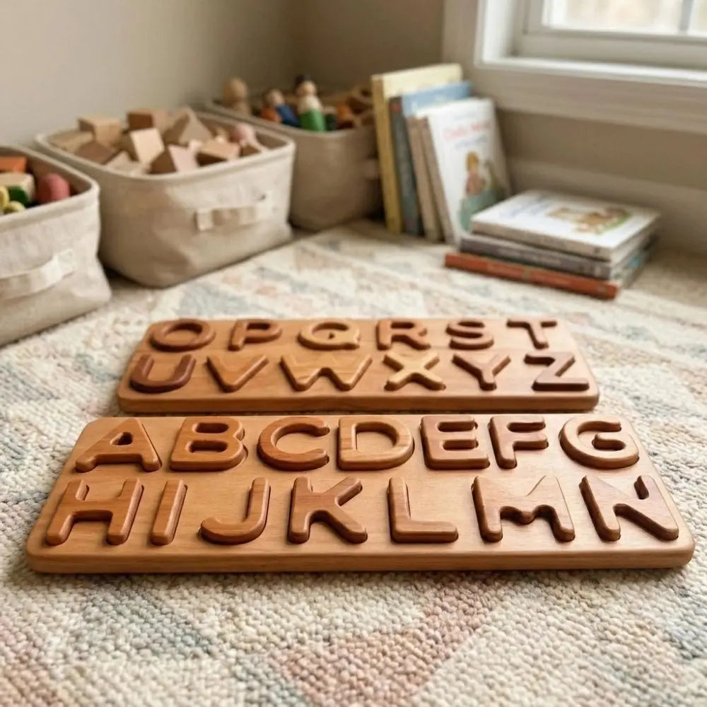 Montessori Ahşap Alfabe Bulmaca