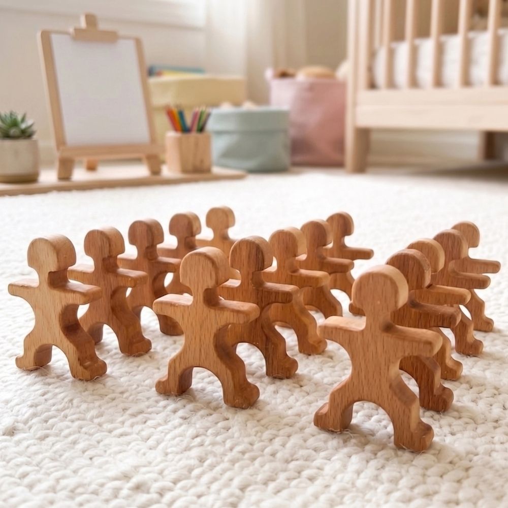 Çocuk ahşap denge oyuncak boyasız kimyasalsız kayın ağacı - Kiddology
