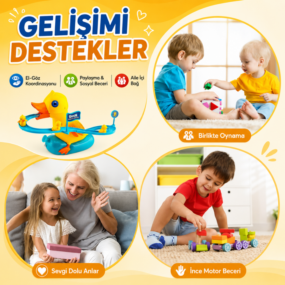 Dön dolaş ördek oyunu gelişimi destekler el göz koordinasyonu - Kiddology