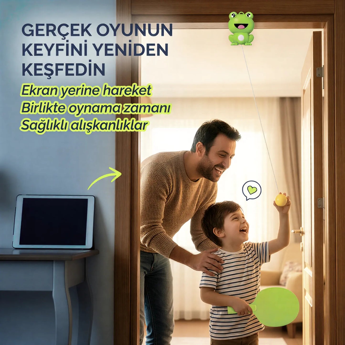 çocuk refleks oyuncağı ekransız aile aktivitesi