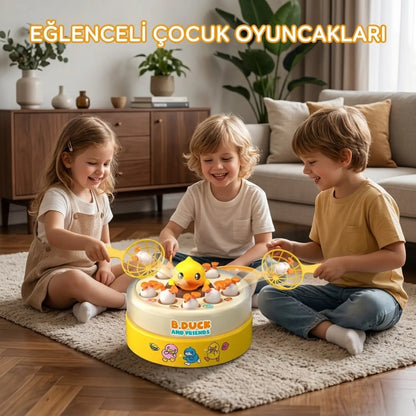 ekransız çocuk aktivitesi zıplayan ördek yakalama seti