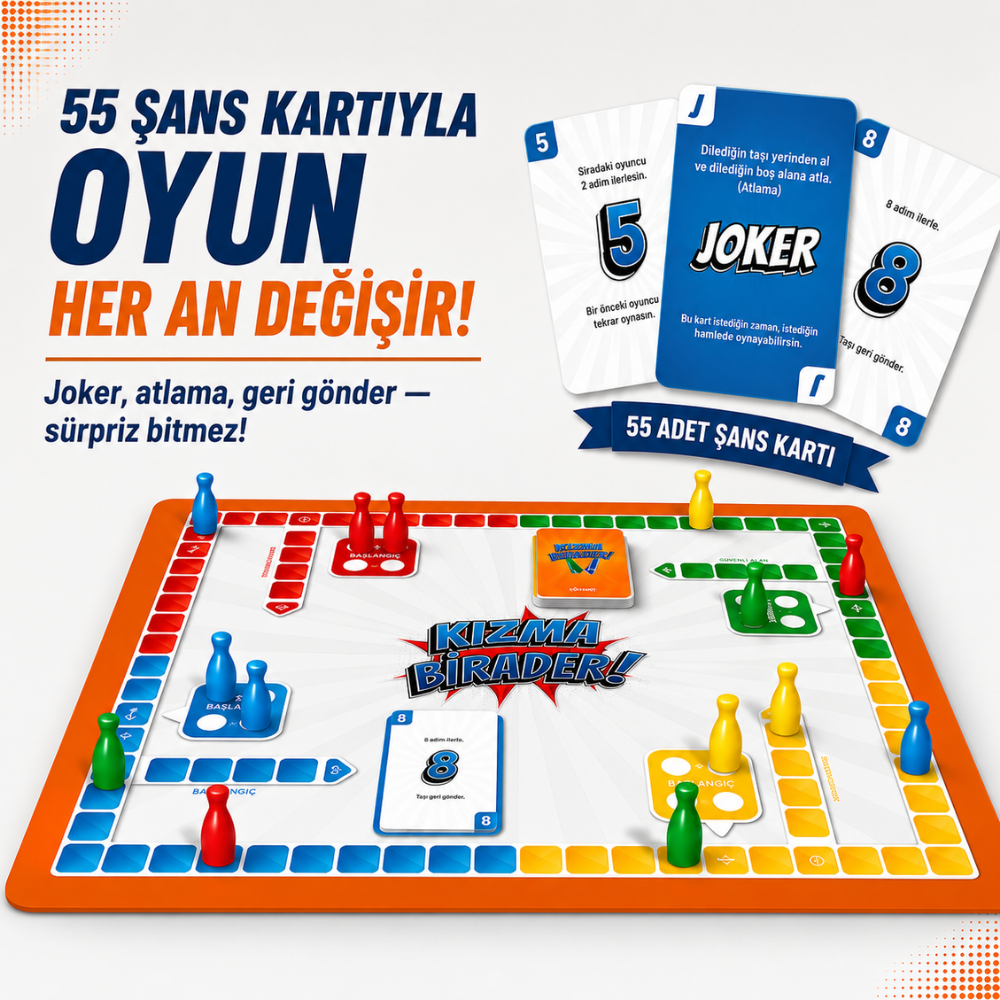Kızma birader aile strateji oyunu 6 yaş üzeri çocuk - Kiddology