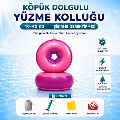 köpük dolgulu yüzme kolluğu 10-40 kg 2-12 yaş çocuk