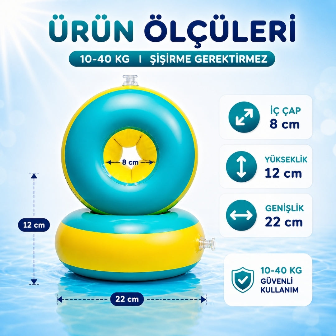 köpük dolgulu yüzme kolluğu aile tatil eğlencesi kiddology