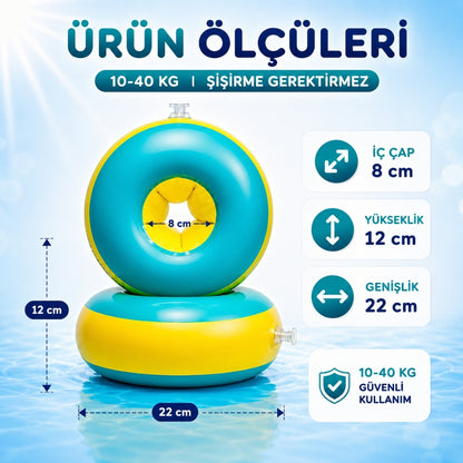 köpük dolgulu yüzme kolluğu aile tatil eğlencesi kiddology