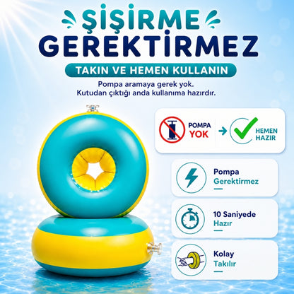 Köpük dolgulu çocuk yüzme kolluğu, şişirme gerektirmeyen güvenli yüzme desteği 10-40 kg kiddology 