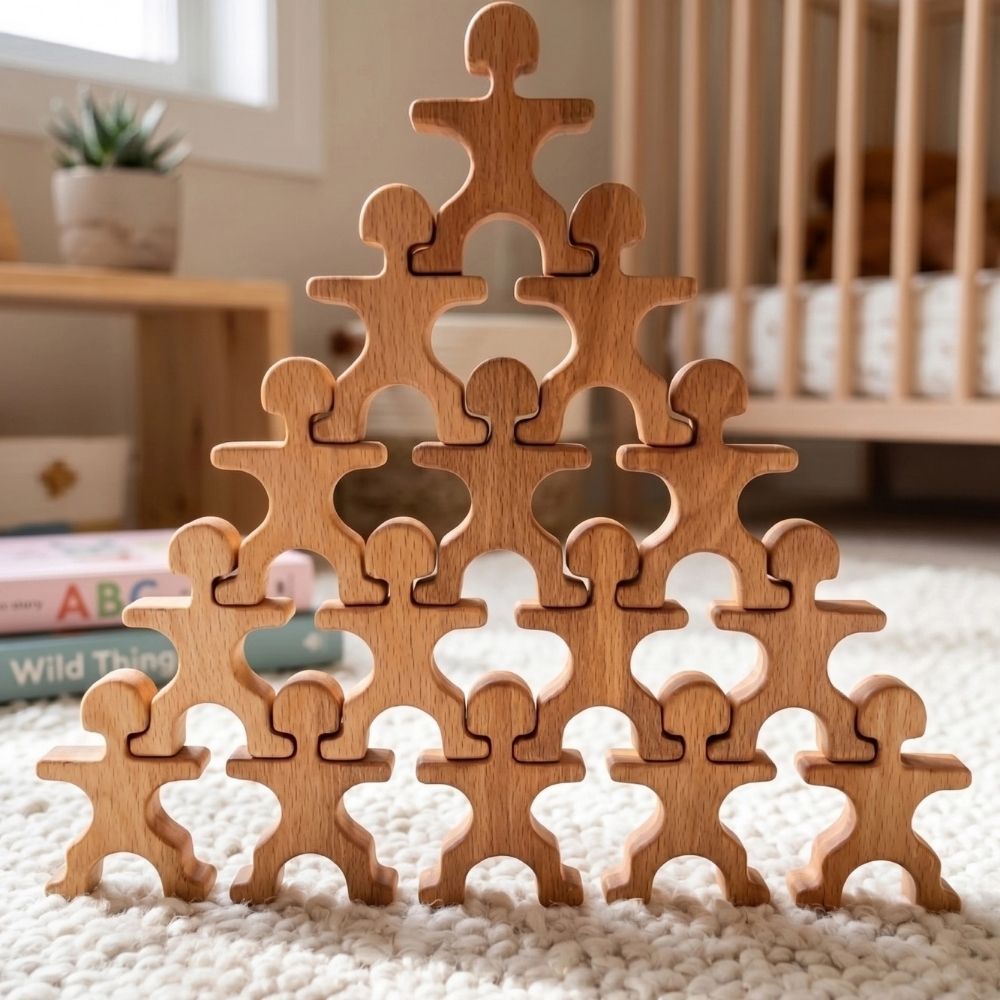 Montessori ahşap oyuncak 2 yaş üzeri güvenli EN71 çocuk oyuncağı - Kiddology