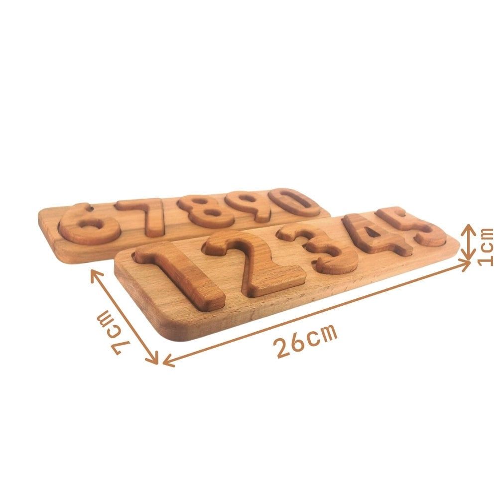 Montessori ahşap puzzle el işçiliği pürüzsüz yüzey çocuk - Kiddology