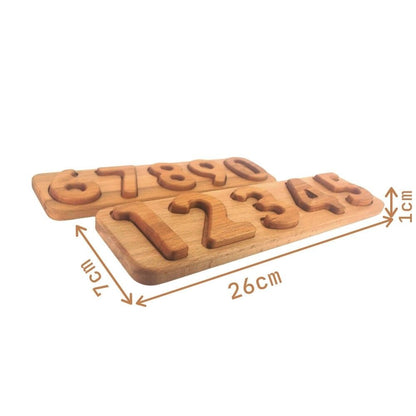Montessori ahşap puzzle el işçiliği pürüzsüz yüzey çocuk - Kiddology