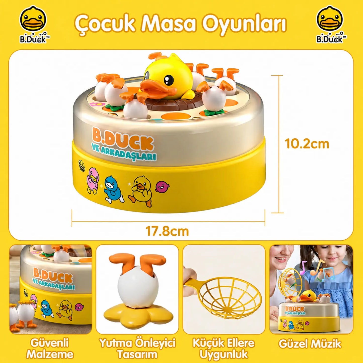 pilli dönen tabla ördek yakalama eğlenceli çocuk oyunu