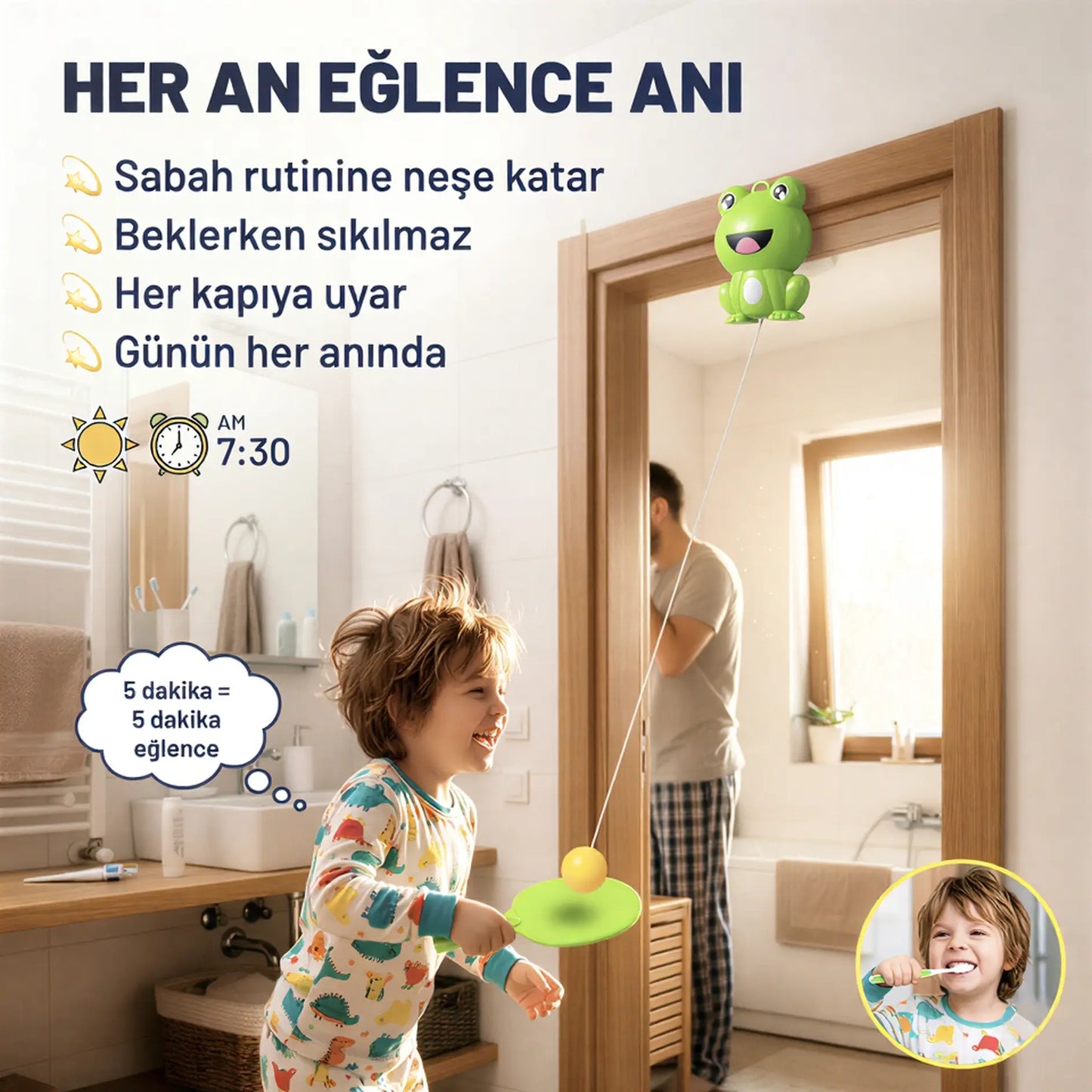 çocuk refleks oyuncağı pratik kurulum eğitici oyuncak