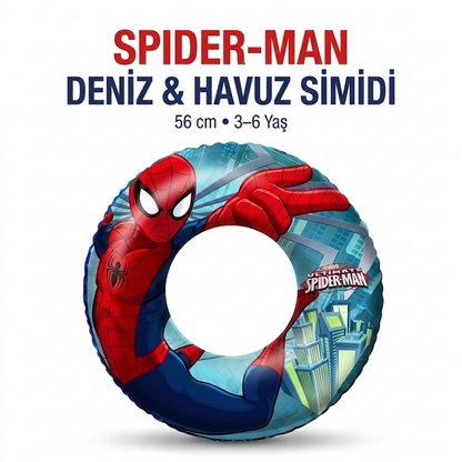 Spider-Man deniz ve havuz simidi 56 cm 3-6 yaş Kiddology