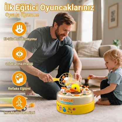 zıplayan ördek oyuncağı refleks geliştiren eğitici oyun